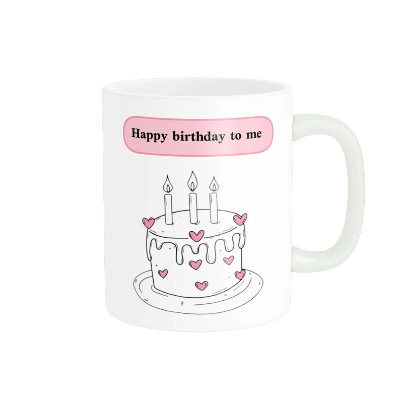 ماگ پاد آفرین مدل فانتزی طرح تولدی تولدم مبارک کد p11819