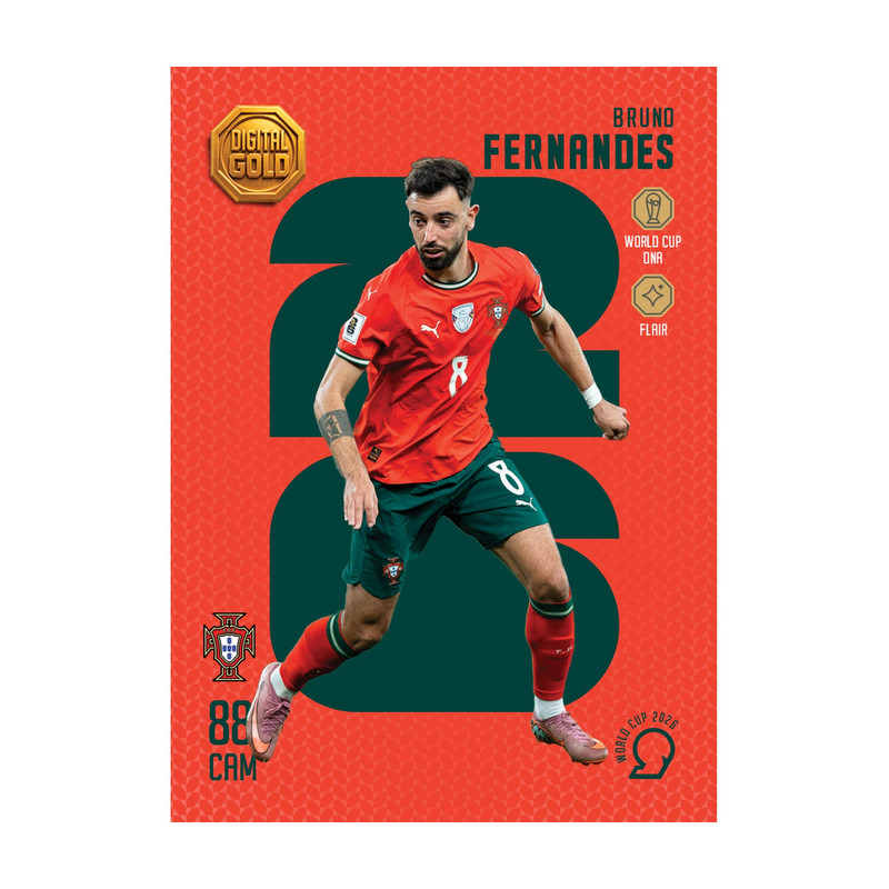شمش طلای دیجیتال 18 عیار سوت مدل فرناندز FERNANDES طرح کارت فوتبالی جام جهانی 2026 کد SO10034026