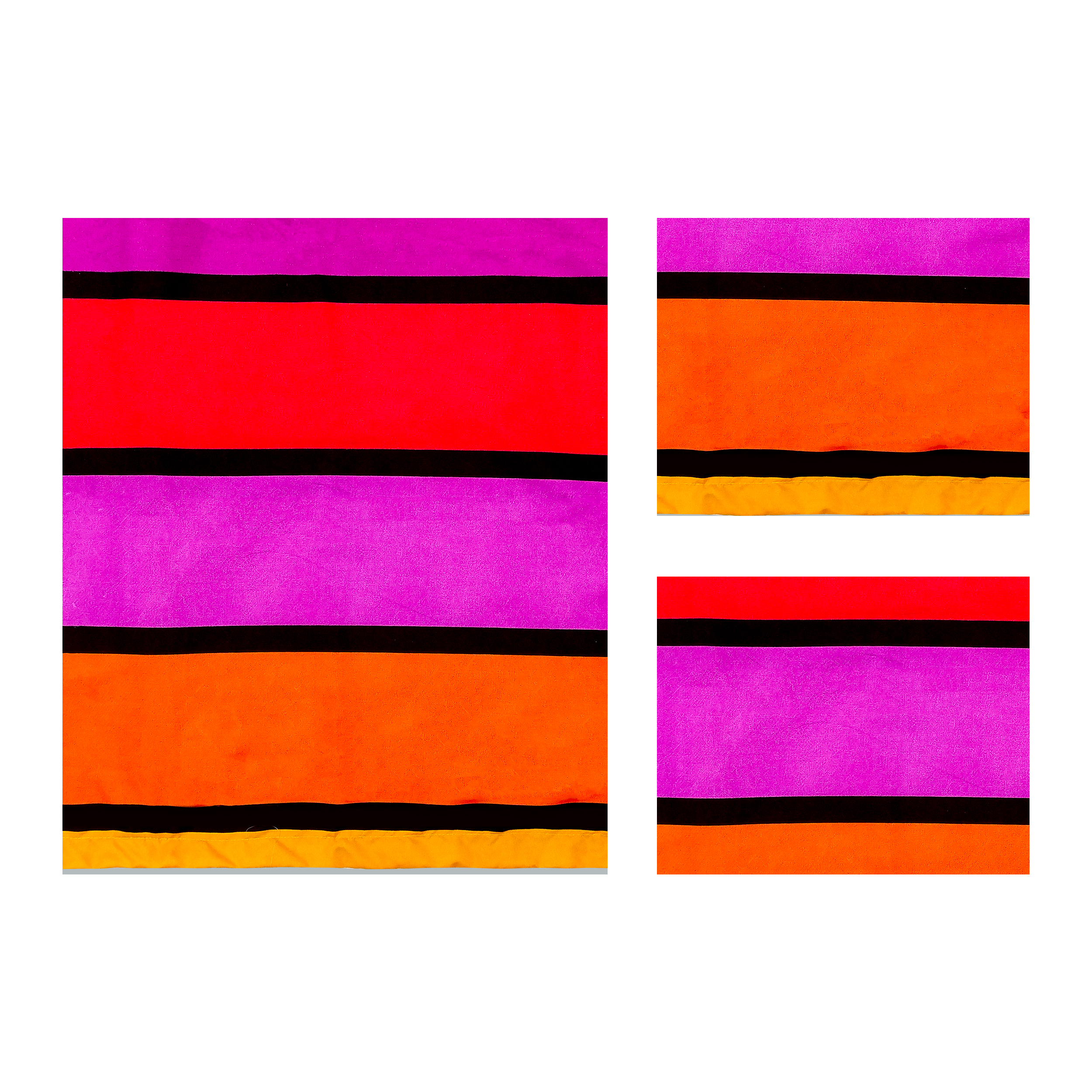 سرویس ملحفه آدنو مدل Colored stripes کد CH41 دو نفره 3 تکه