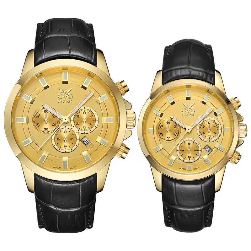 ست ساعت مچی عقربه ای زنانه و مردانه اوبلاک مدل 72697