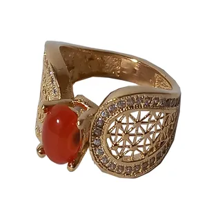 انگشتر زنانه مدل نگین دار توری