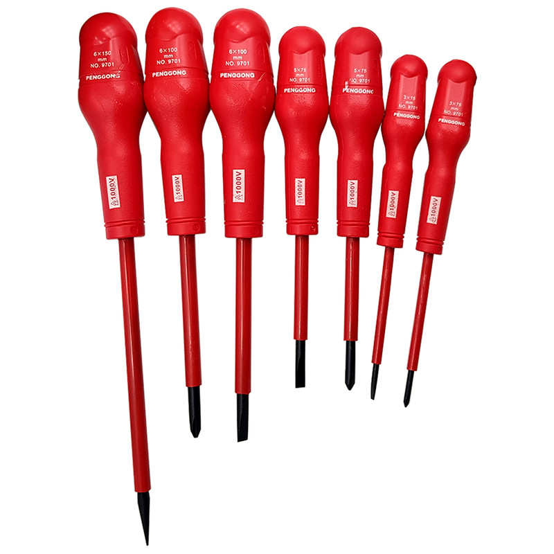 پیچ گوشتی مدل عایق 1000V بسته 7 عددی