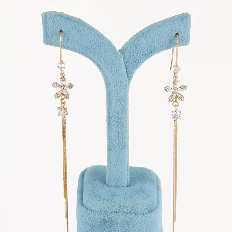 گوشواره زنانه ژوپینگ مدل گل کد CC422