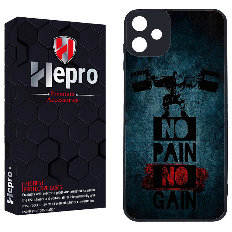کاور هپرو طرح NO PAIN NO GAIN کد TPU-109 مناسب برای گوشی موبایل سامسونگ Galaxy A07