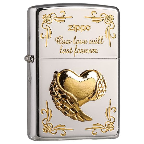 فندک زیپو مدل ZA-2-41B WING HEART TYPE فندک زیپو مدل ZA-2-41B WING HEART TYPE