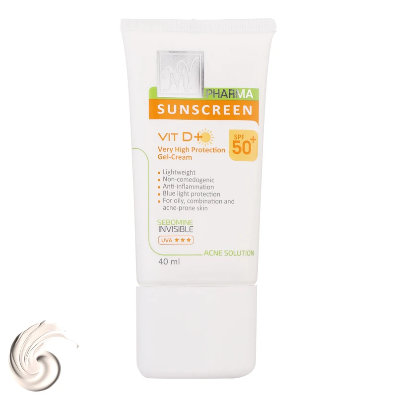 کرم ضدآفتاب بی‌رنگ مای سری فارما مدل SPF50، مناسب پوست‌های چرب و مختلط، حجم 40 میلی‌لیتر