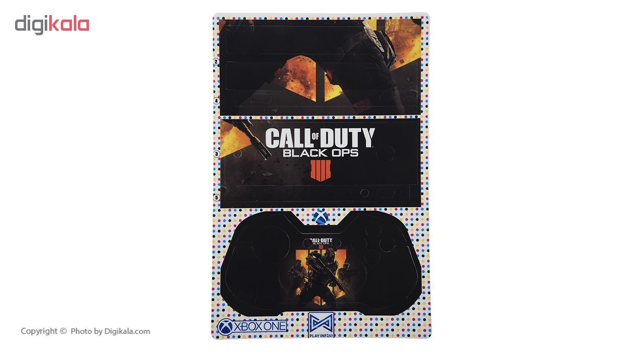 برچسب ایکس باکس وان اس پلی اینفینی مدل Call Of Duty Black Ops 4