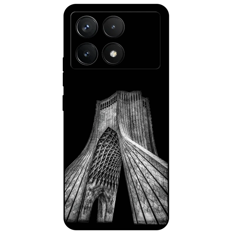 کاور مگافون طرح برج آزادی مدل 8263 مناسب برای گوشی موبایل شیائومی Poco X6 Pro  