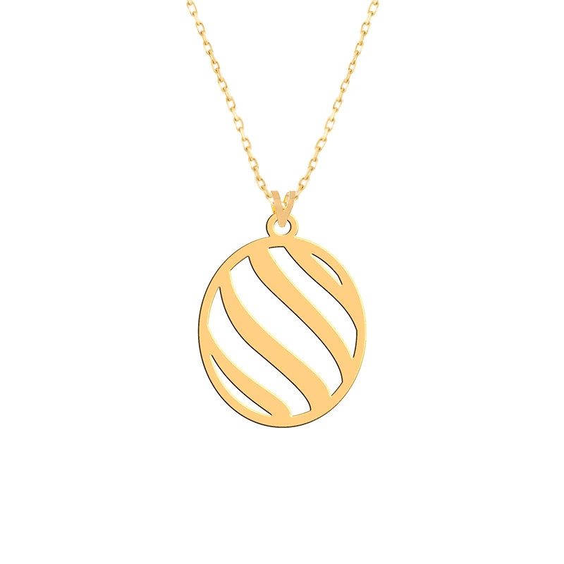 گردنبند طلا 18 عیار زنانه فرشته مدل اسلیمی WNLZ-000019