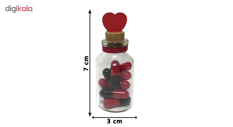 گیفت طرح کپسول عشق مدل Bottle Love05