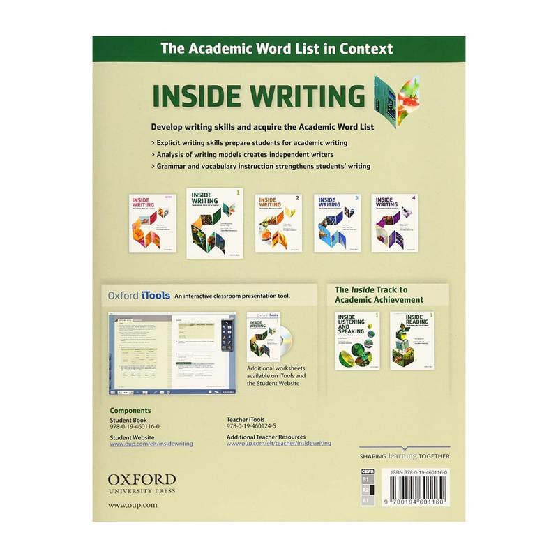 کتاب Inside writing 1 اثر Arline Burgmeier and Rachel Lange انتشارات آکسفورد کتاب Inside writing 1 اثر Arline Burgmeier and Rachel Lange انتشارات آکسفورد