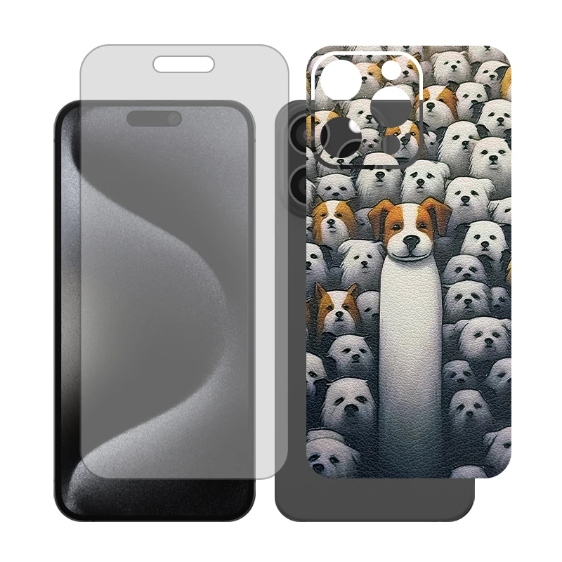 محافظ صفحه نمایش مات گلس مدل Together مناسب برای گوشی موبایل اپل iPhone 15 Pro Max به همراه برچسب پوششی