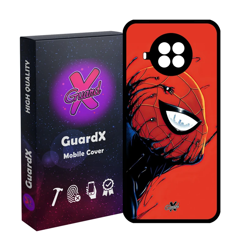 کاور گارد ایکس طرح مرد عنکبوتی مدل Glass10566 مناسب برای گوشی موبایل شیائومی MI 10T Lite/Redmi Note 9 Pro 5G/10I 5G