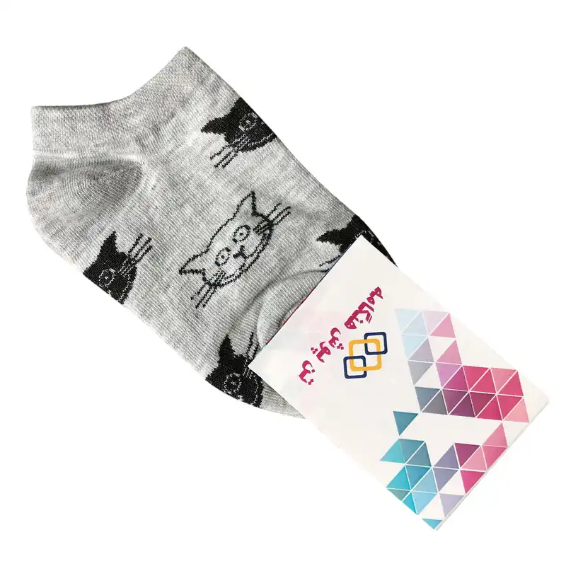 جوراب بچگانه تن پوش هنگامه مدل گربه کد T-001