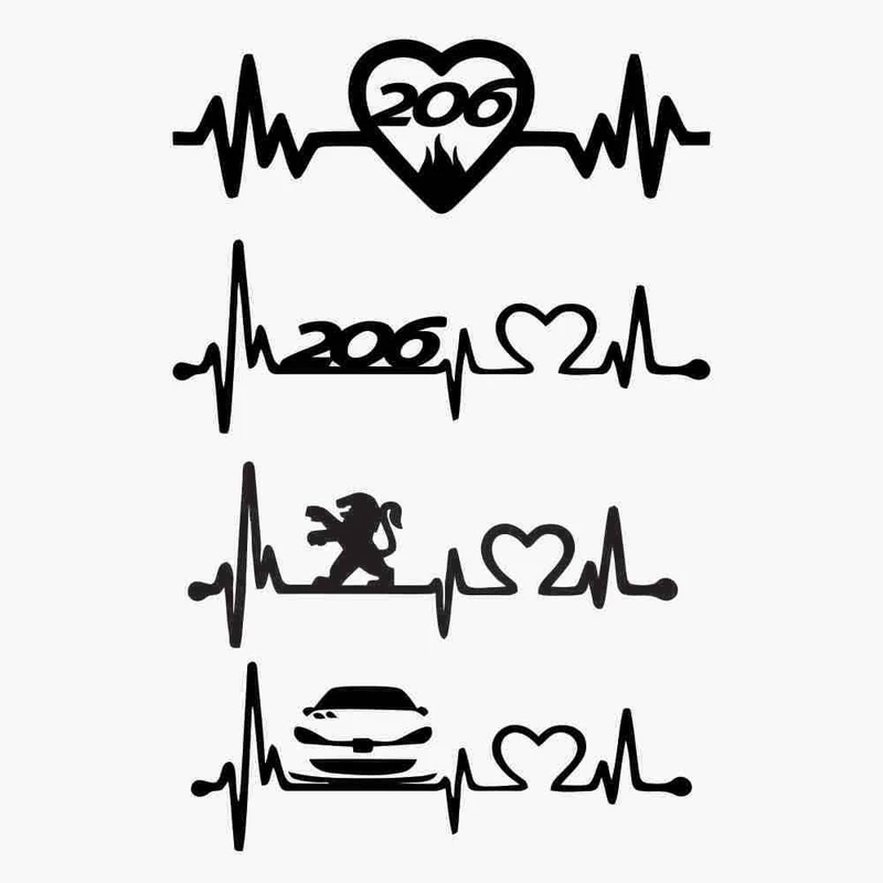 استیکر خودرو  کد KH401 بسته 4 عددی