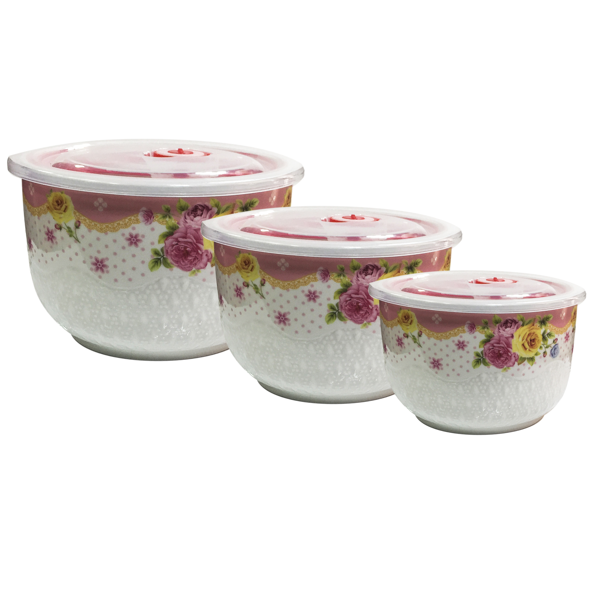 ظرف نگهدارنده مدل fresh bowl مجموعه 3 عددی