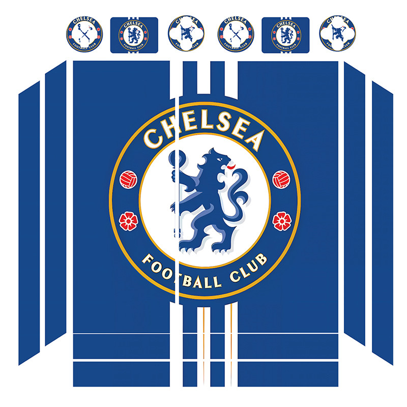 برچسب پلی استیشن ۴ فت مدل Chelsea01 مجموعه 16 عددی