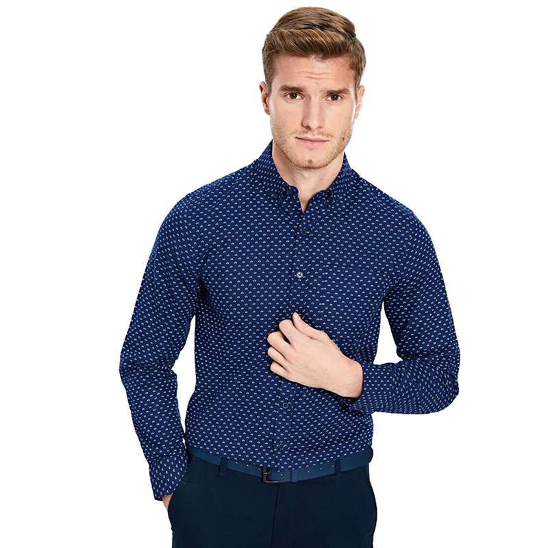 پیراهن آستین بلند مردانه ال سی وایکیکی مدل 9WS733Z8-LSJ 