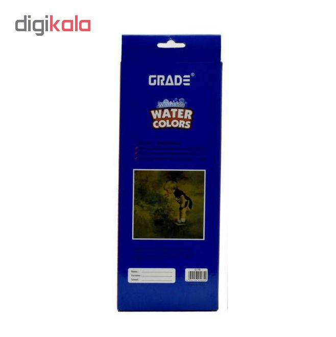 آبرنگ گرید 12 رنگ قرص بزرگ GP 33 آبرنگ گرید 12 رنگ قرص بزرگ GP 33
