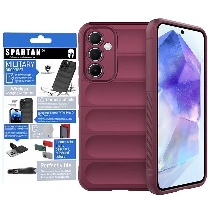 کاور اسپارتان مدل Flex Armor مناسب برای گوشی موبایل سامسونگ Galaxy M55 / C55 / F55