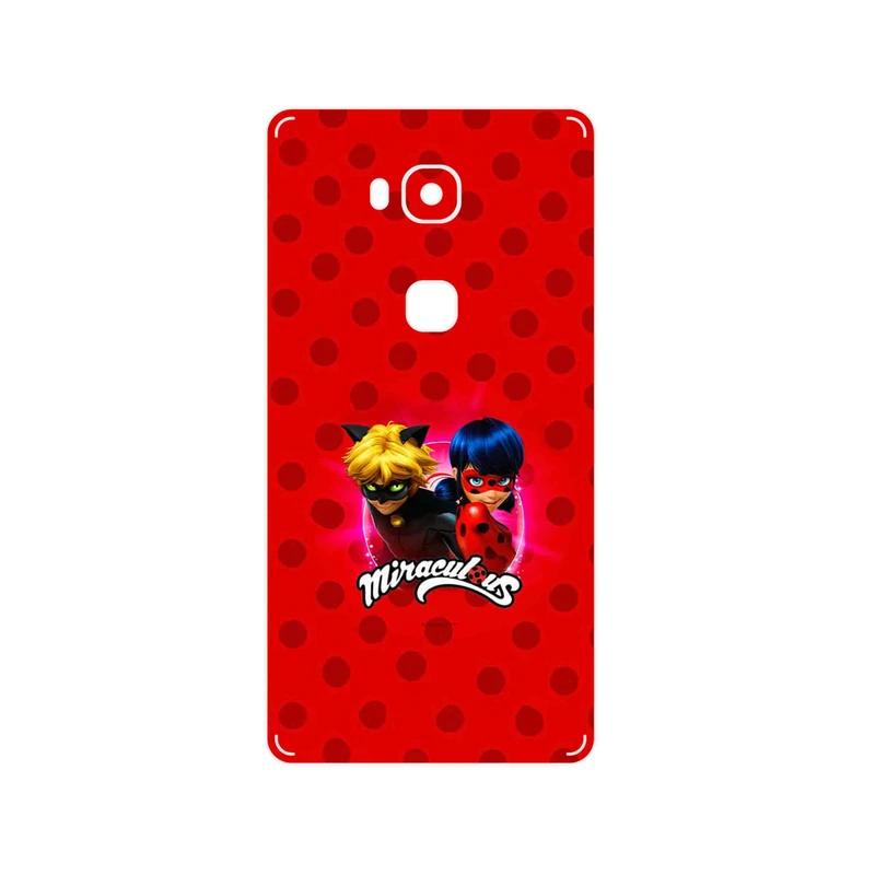 برچسب پوششی ماهوت مدل Ladybug and Cat Noir مناسب برای گوشی موبایل آنر 5X
