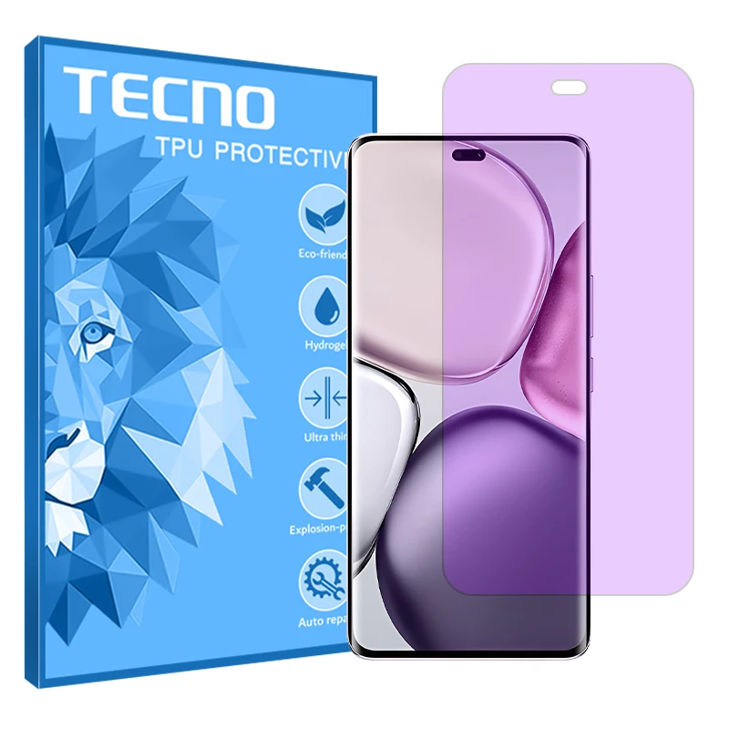 محافظ صفحه نمایش آنتی پرپل تکنو مدل هیدروژلی مناسب برای گوشی موبایل آنر X9c