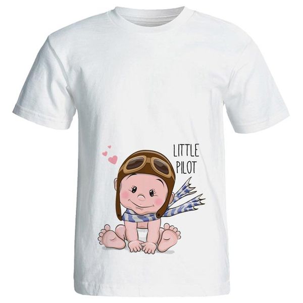 تی شرت بارداری طرح Little pilot کد 3966