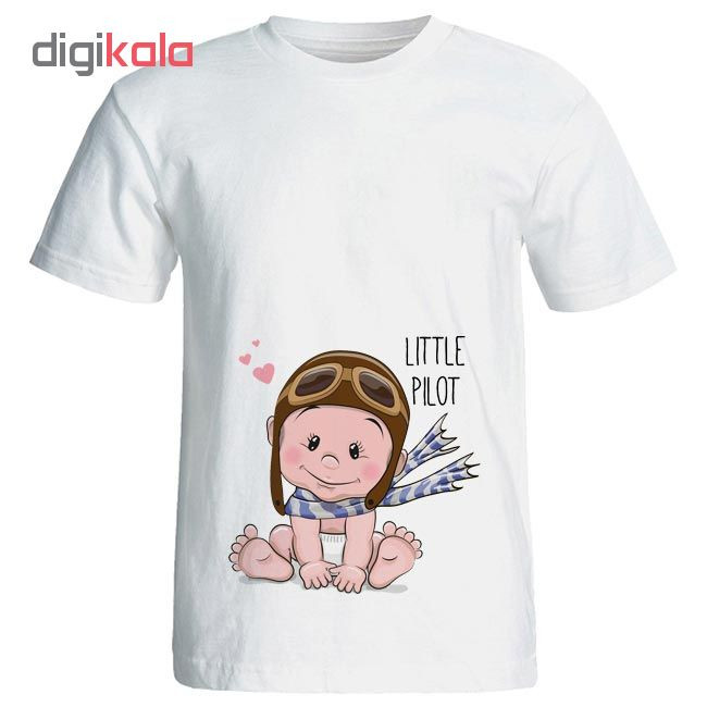 تی شرت بارداری طرح Little pilot کد 3966
