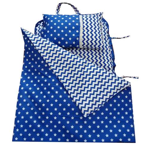 سرویس 3 تکه مسافرتی خواب نوزادی مدل ستاره و زیگزاگ 