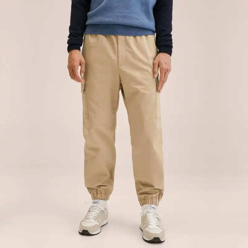 شلوار مردانه مانگو مدل شش جیب BE516GRO