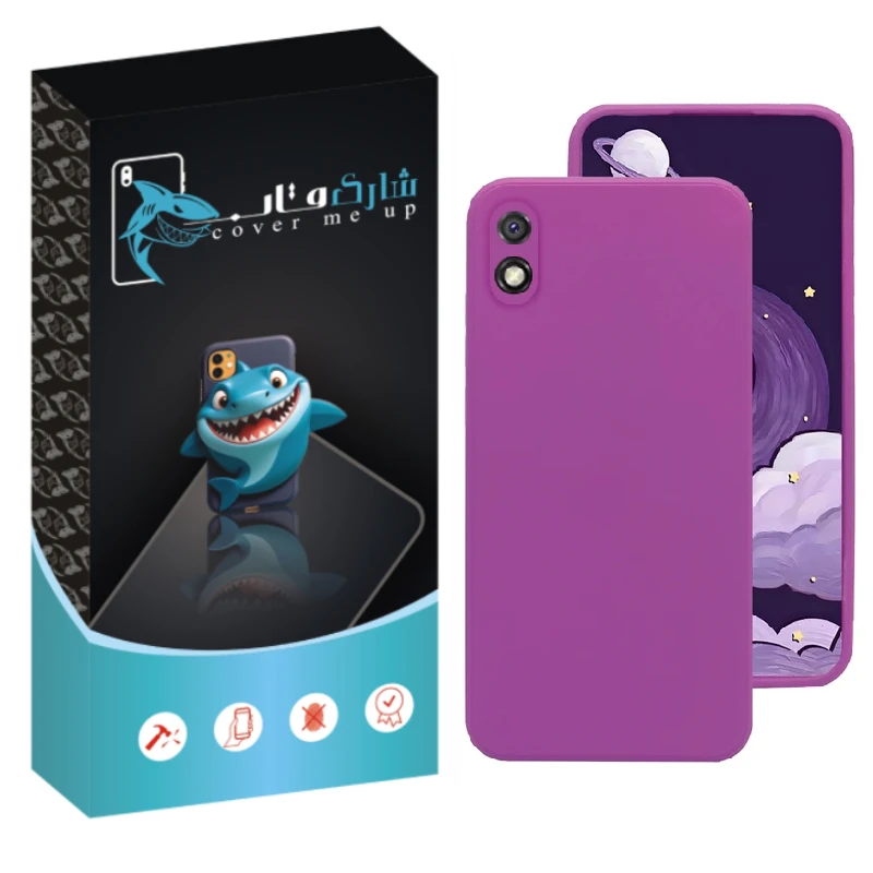 کاور شارک قاب مدل سیلیکونی مناسب برای گوشی موبایل شیائومی Redmi 9A / 9 AT