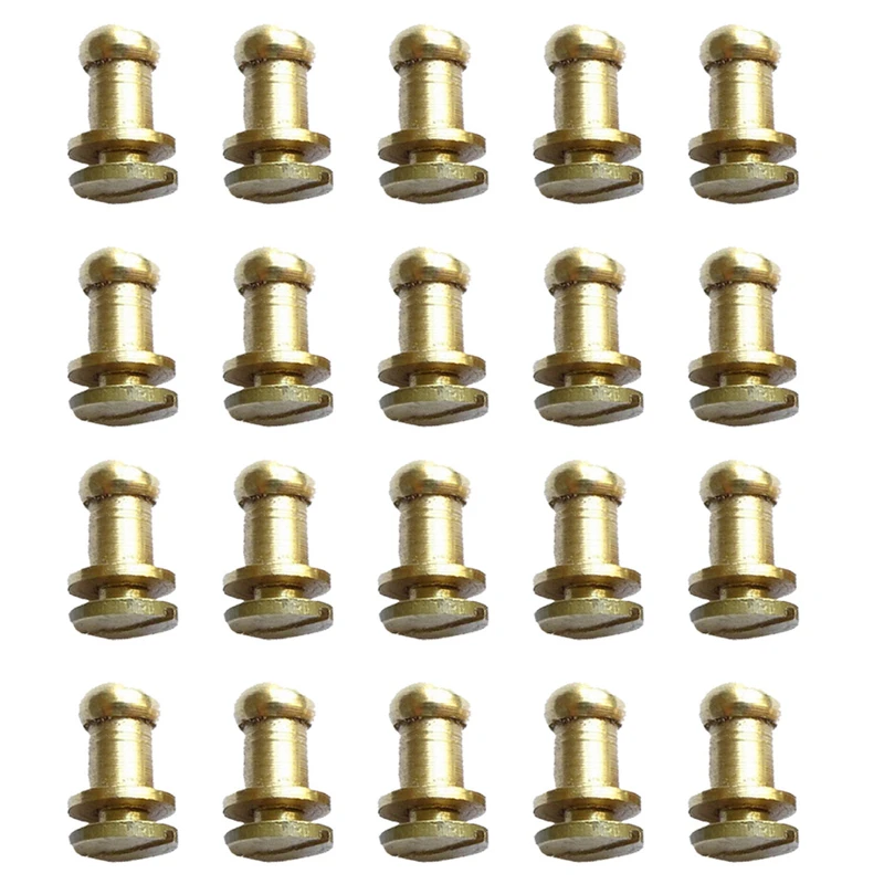 یراق نک دکمه چرم دوزی مدل Nak-20 بسته 20 عددی