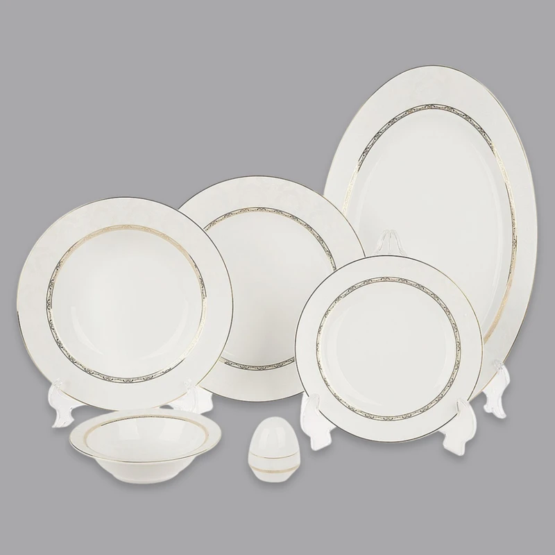 سرویس غذاخوری 28 پارچه 6 نفر چینی زرین ایران مدل Gift 2 سری ایتالیا اف درجه عالی