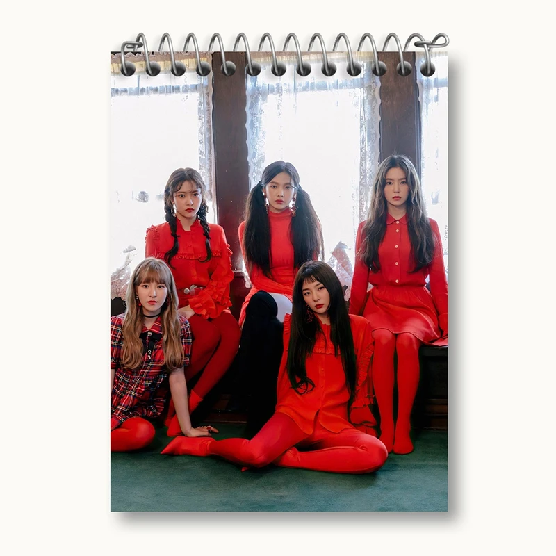 دفتر یادداشت 50 برگ خندالو مدل گروه رد ولوت Red Velvet کد 13012