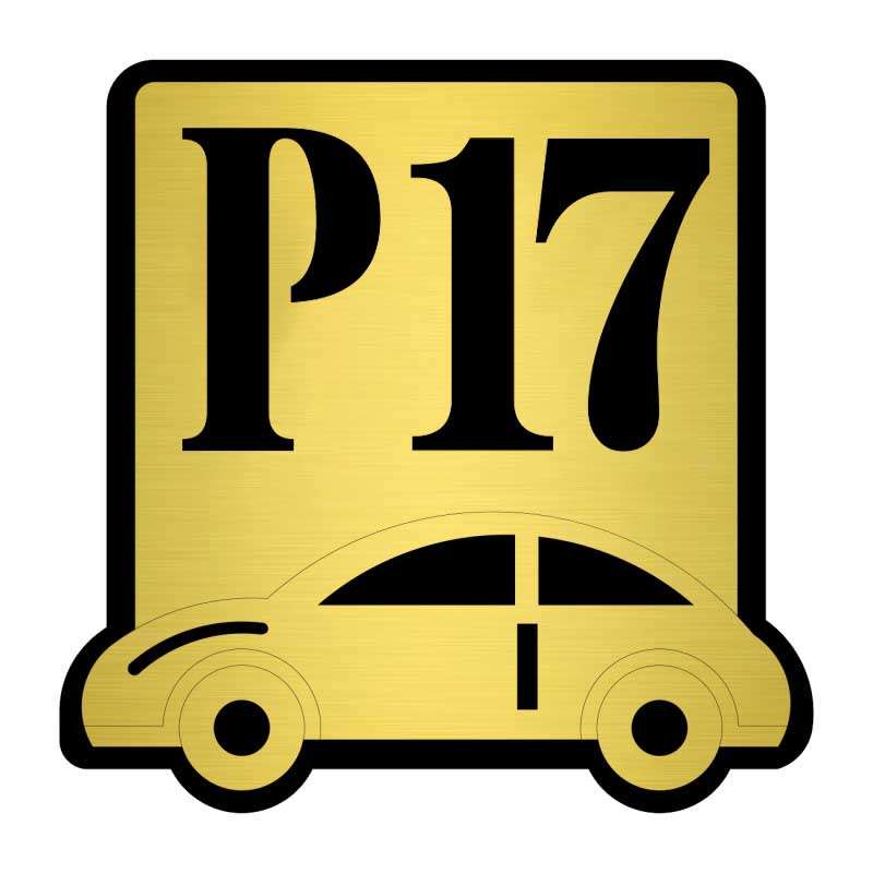  تابلو نشانگر کازیوه طرح پارکینگ شماره 17 کد P-BG 17