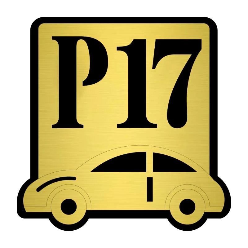 تابلو نشانگر کازیوه طرح پارکینگ شماره 17 کد P-BG 17