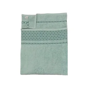 حوله حمام بهباف آذر طرح امرالد سایز 100×150 سانتی متر