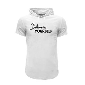 نقد و بررسی تی شرت آستین کوتاه مردانه کلاه دار مدل self  کد 7037 توسط خریداران