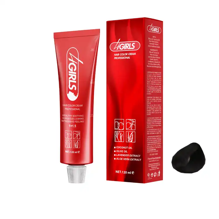 رنگ مو فور گیرلز شماره N4 سری طبیعی حجم 120 میلی لیتر رنگ قهوه ای متوسط