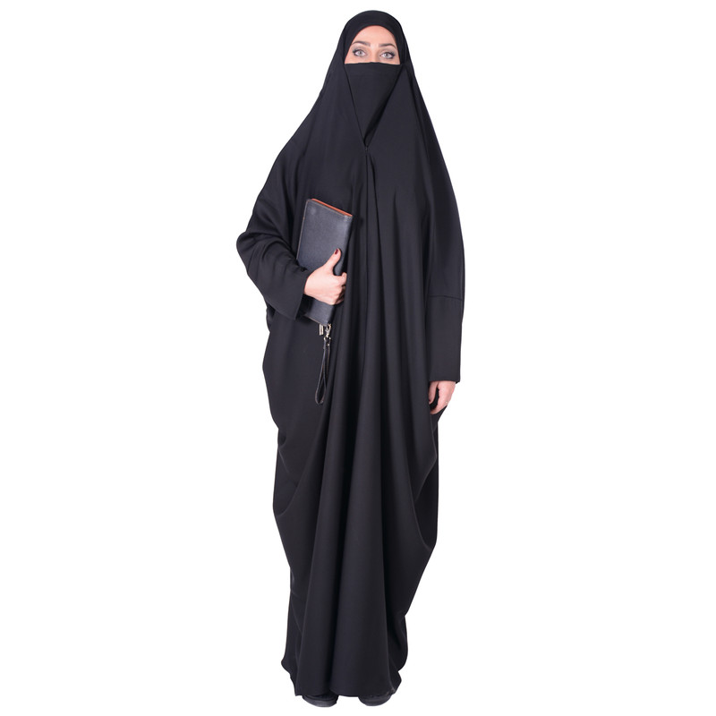 چادر لبنانی شهر حجاب مدل صدفی کرپ کریستال کد 8010