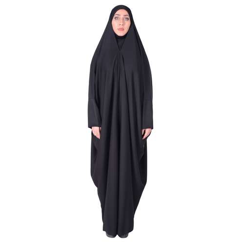 چادر لبنانی شهر حجاب مدل صدفی کن کن ژرژت کد 8042