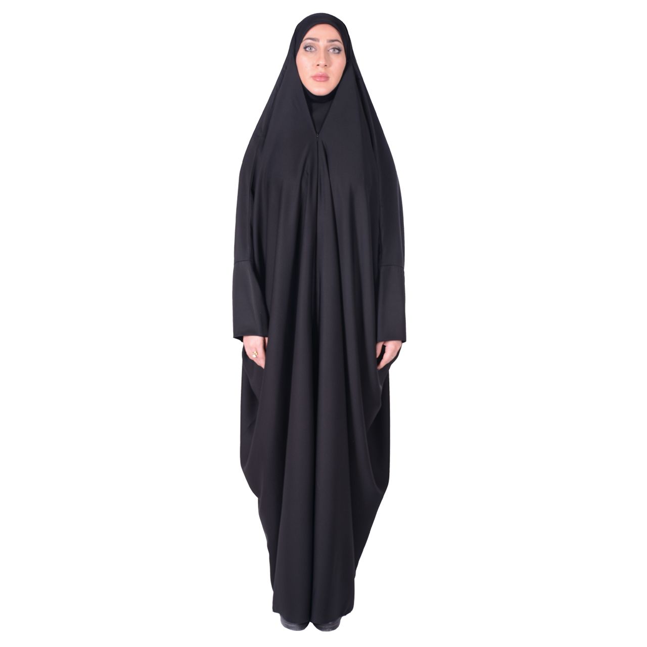 چادر لبنانی شهر حجاب مدل صدفی کن کن ژرژت کد 8042 -  - 1