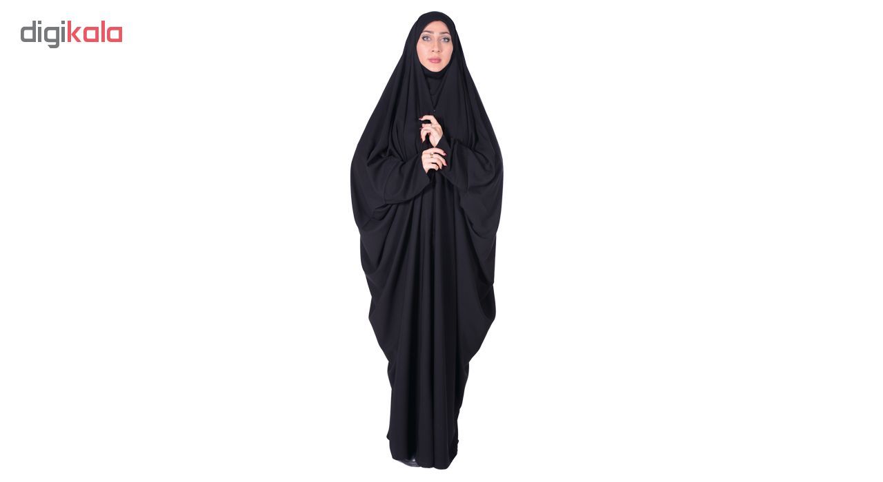 چادر لبنانی شهر حجاب مدل صدفی کن کن ژرژت کد 8042 -  - 2