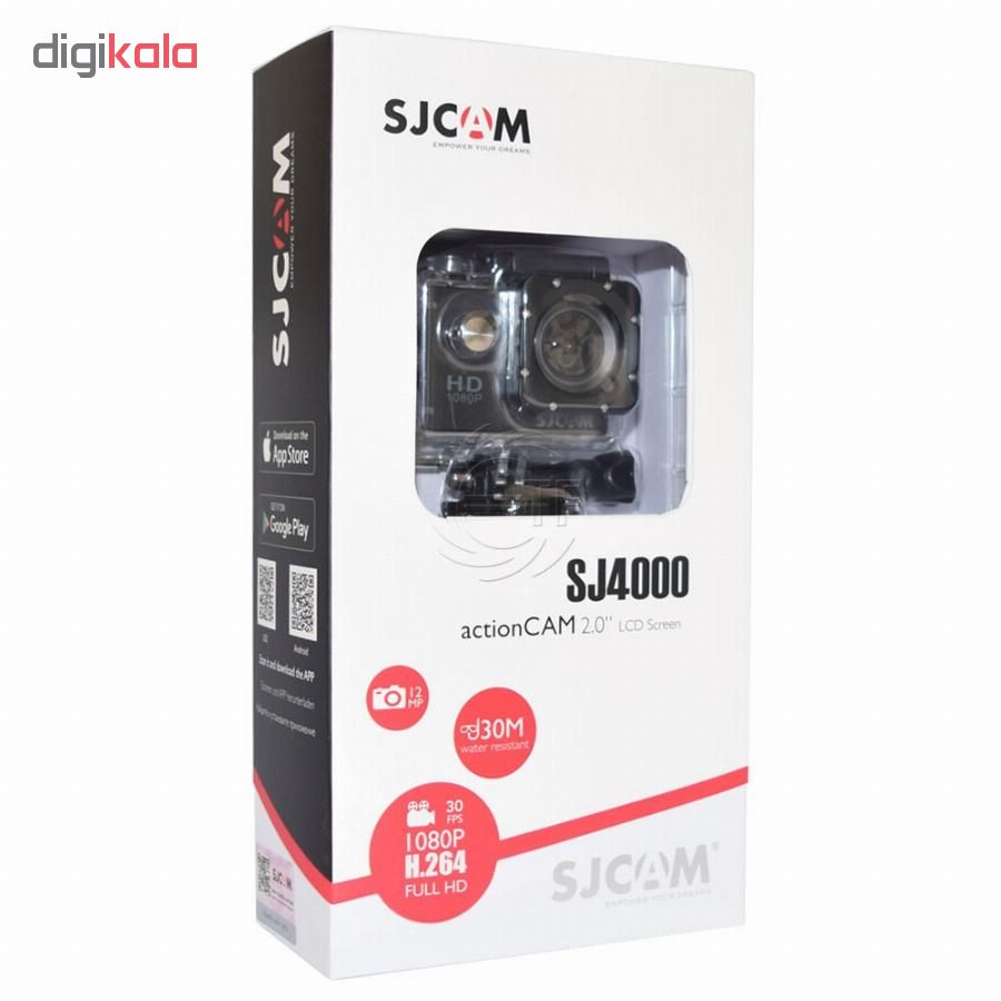دوربین ورزشی اس جی کم مدل SJ4000 به همراه گیره نگهدارنده
