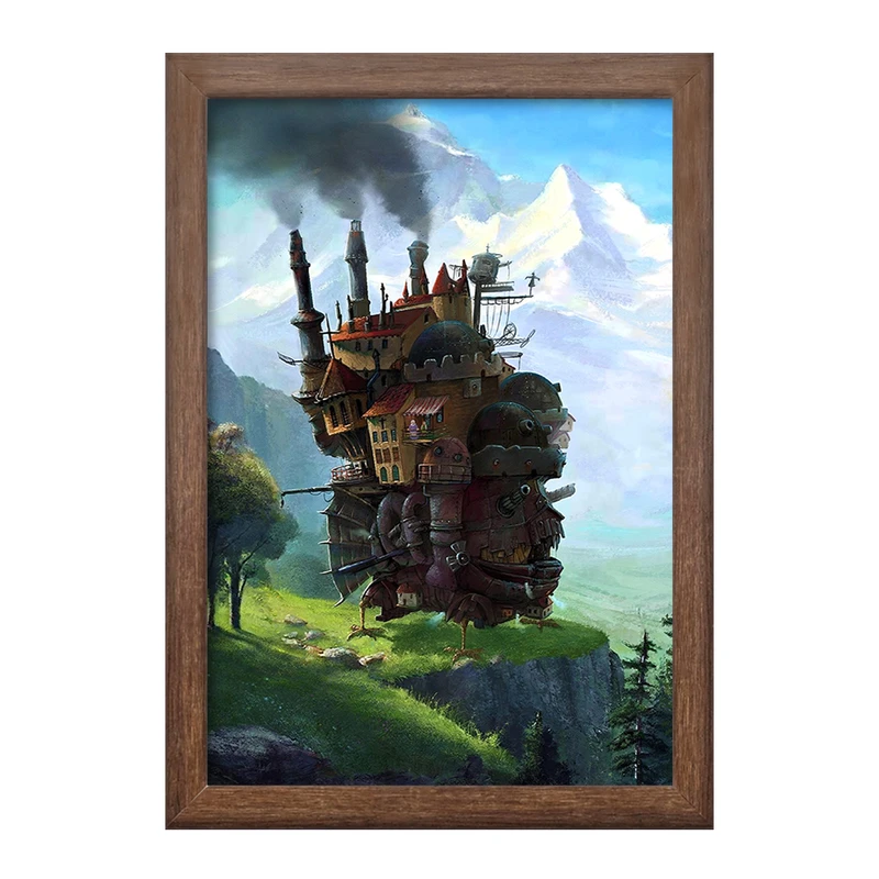 تابلو خندالو طرح قلعه متحرک هاول انیمه قلعه متحرک هاول  کد 12891