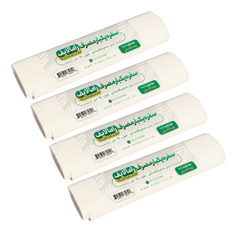 سفره یکبار مصرف راما مدل ۰۱ بسته ۴ عددی