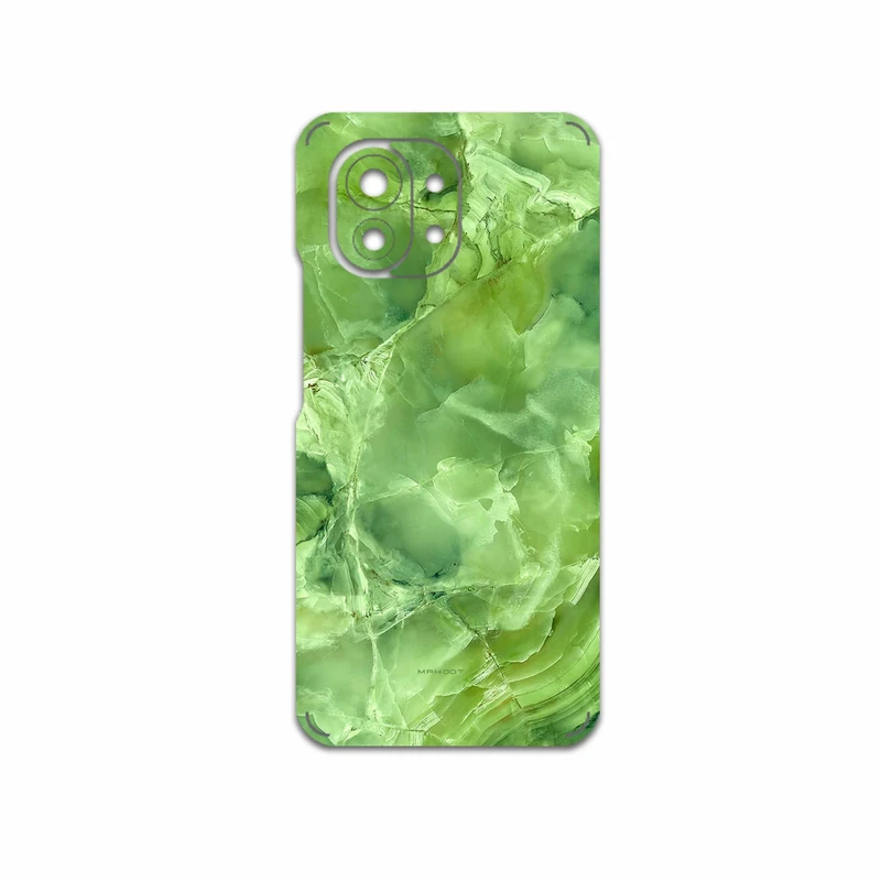 برچسب پوششی ماهوت مدل Green-Crystal-Marble مناسب برای گوشی موبایل شیائومی Mi 11 5G