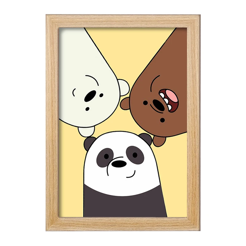 تابلو خندالو مدل انیمیشن سه خرس کله پوک کد 27628