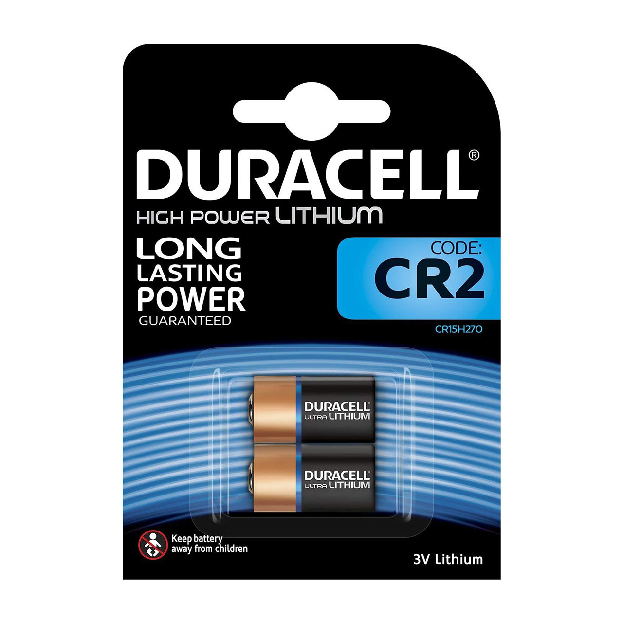 باتری لیتیومی CR2 دوراسل مدل High Power بسته 2 عددی