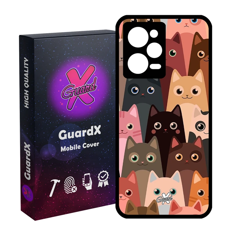 کاور گارد ایکس طرح Cat مدل Glass10067 مناسب برای گوشی موبایل شیائومی Redmi Note 12 Pro 5G/Poco X5 Pro 5G/Note 12 Pro Pro speed